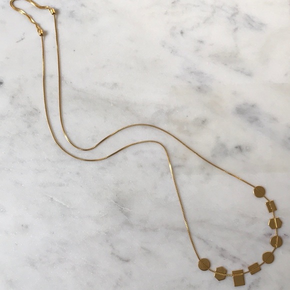 Madewell Jewelry - Madewell geometric gold tone necklace